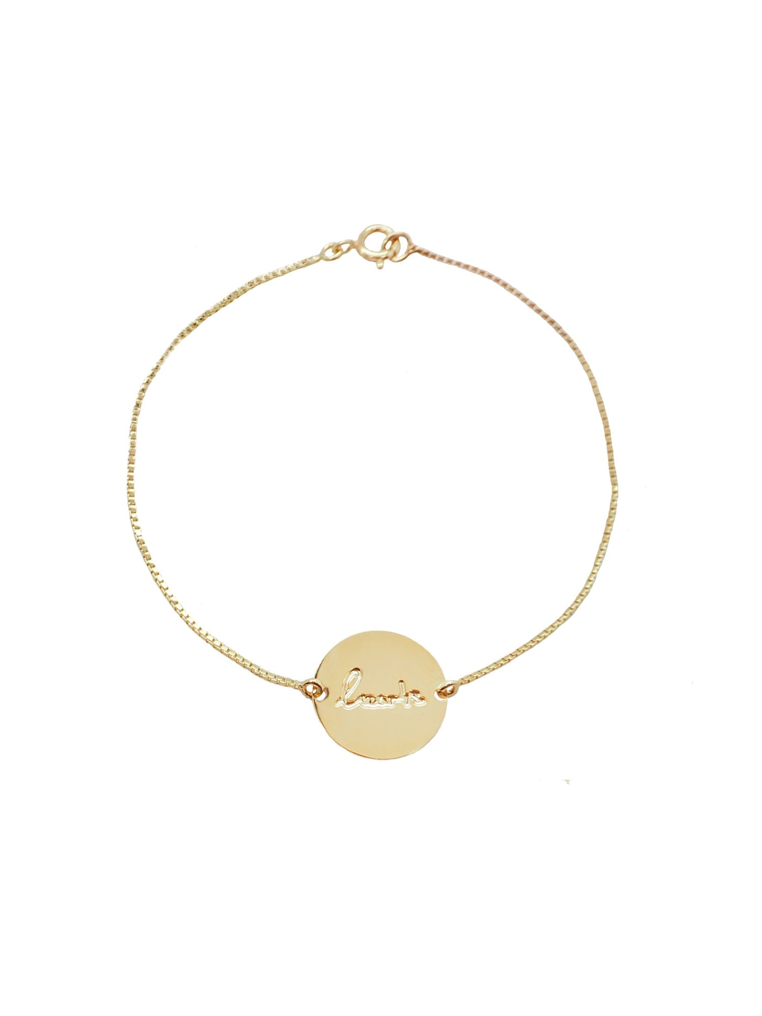 Bracelet PLAQUETTE hearts | GOLD