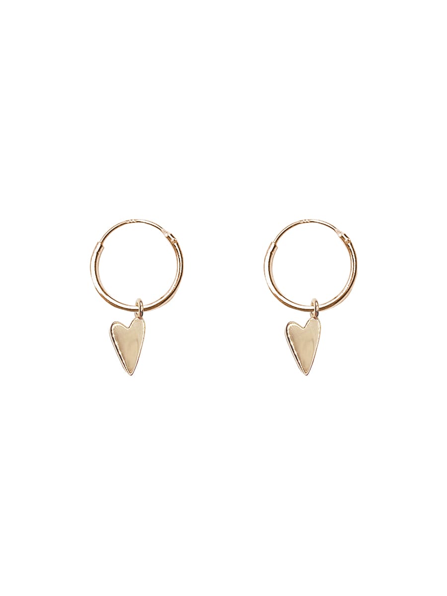 EARRINGS HEART 3D 14K Wholesale