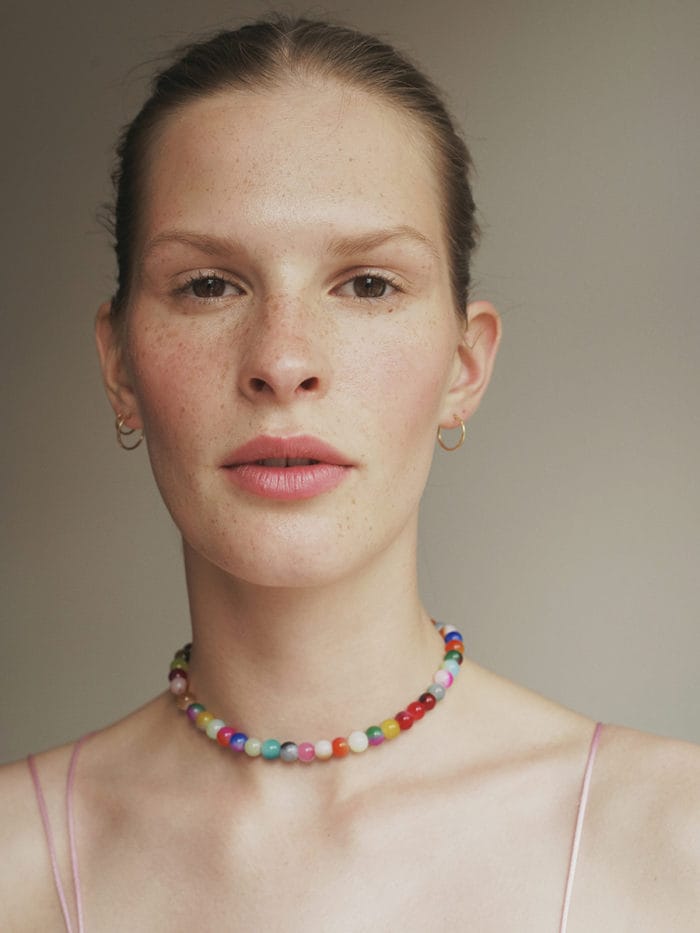 COLLIER GLASS BEADS MULTICOLOR