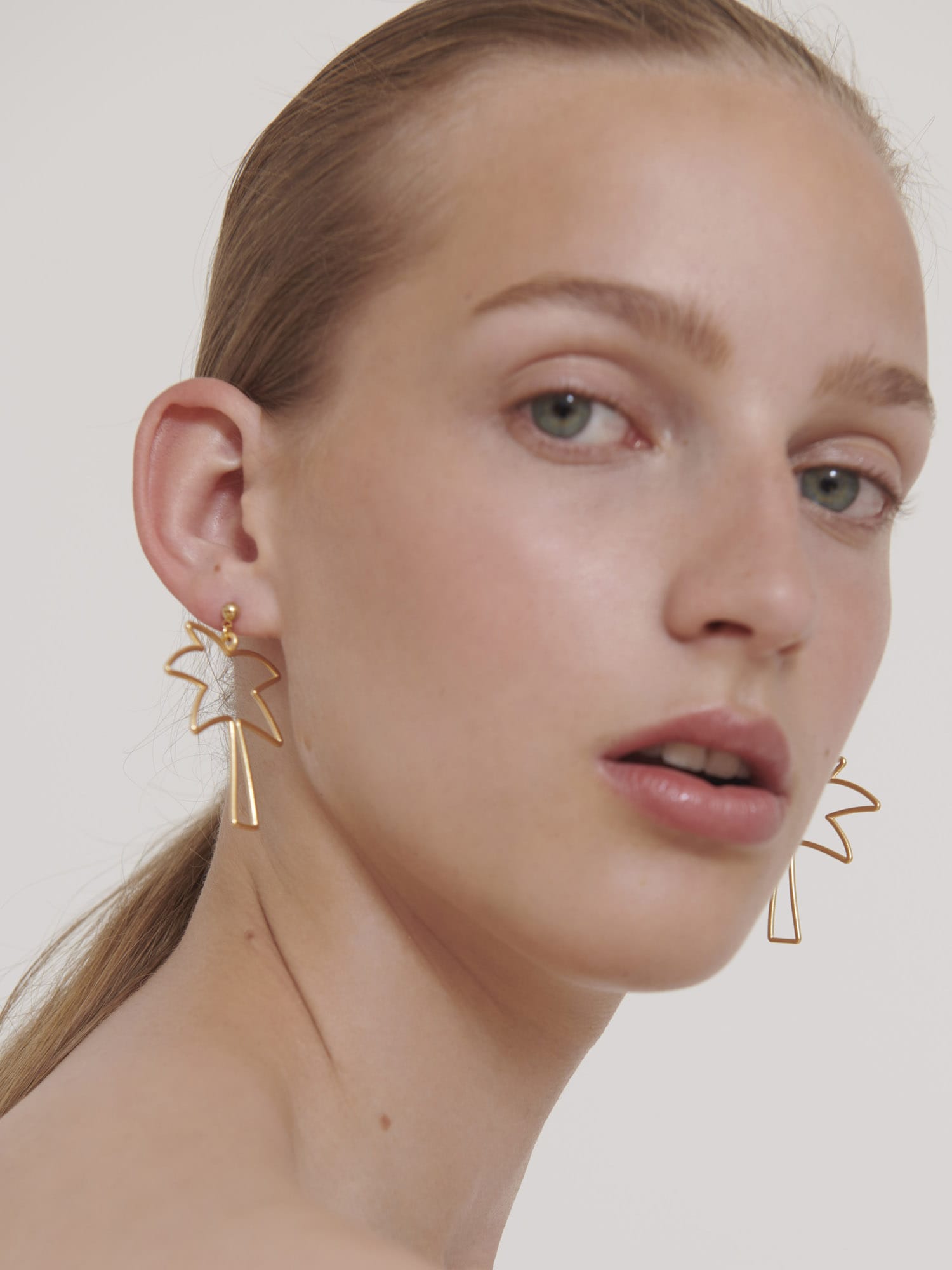 Earrings PALM TREE 3D