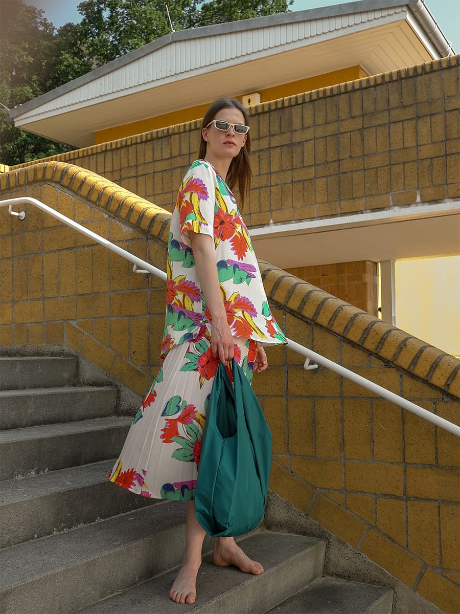 SHIRT-BLOUSE- CHANDLER FLOWER PRINT