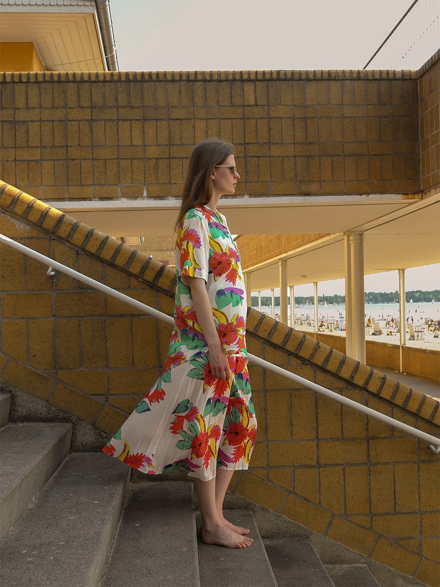 SHIRT-BLOUSE- CHANDLER FLOWER PRINT
