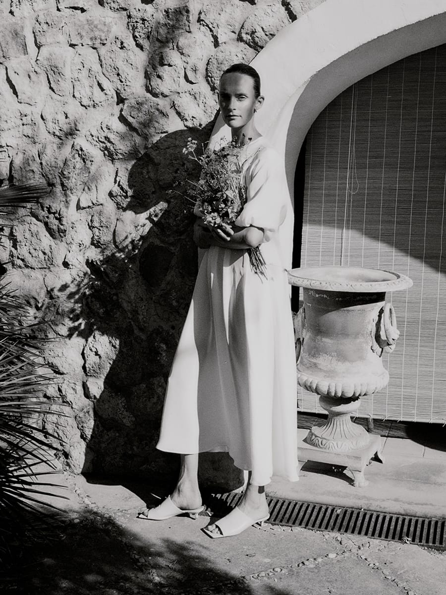 Pleated Dress Trine Silk
