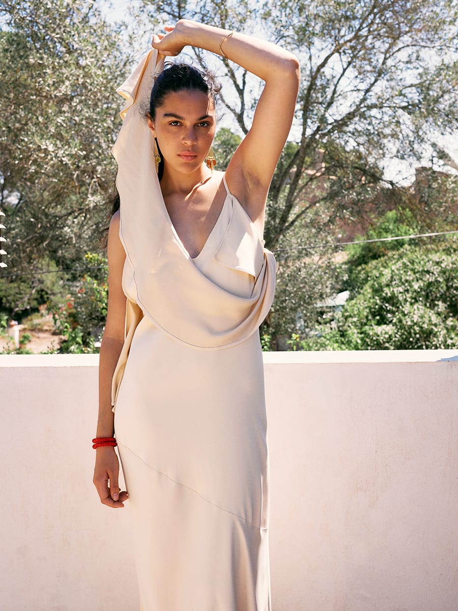 Dress Bella Butter cream & liquorice