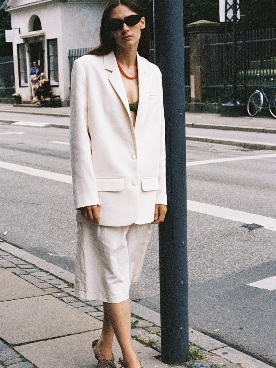 Blazer Bouvier natural white