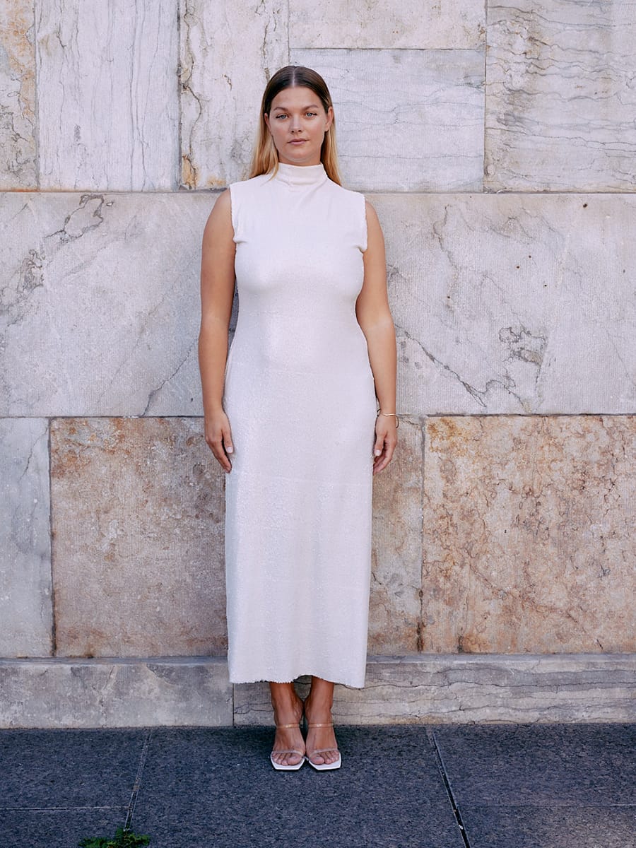 Dress Aylin Cream White & Liquorice