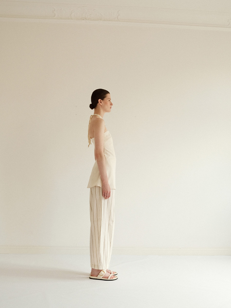 Drawstring Pants Striped
