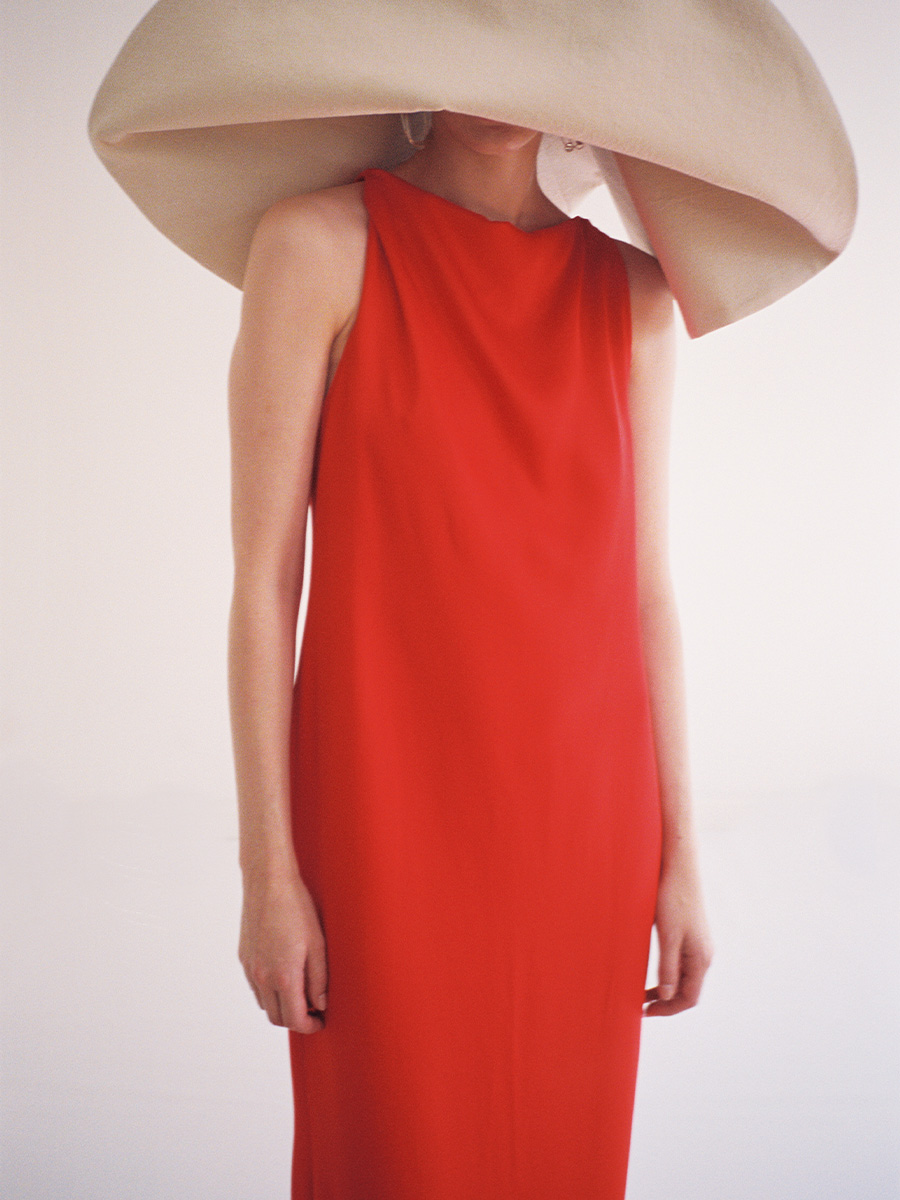 Slipdress Edie Tomato