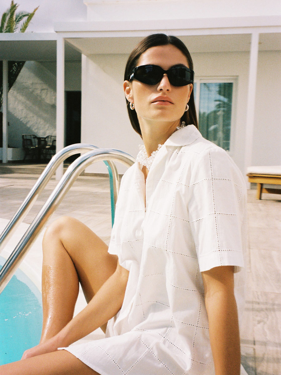 UNISEX SHIRT BLOUSE CHANDLER BRODERIE ANGLAISE